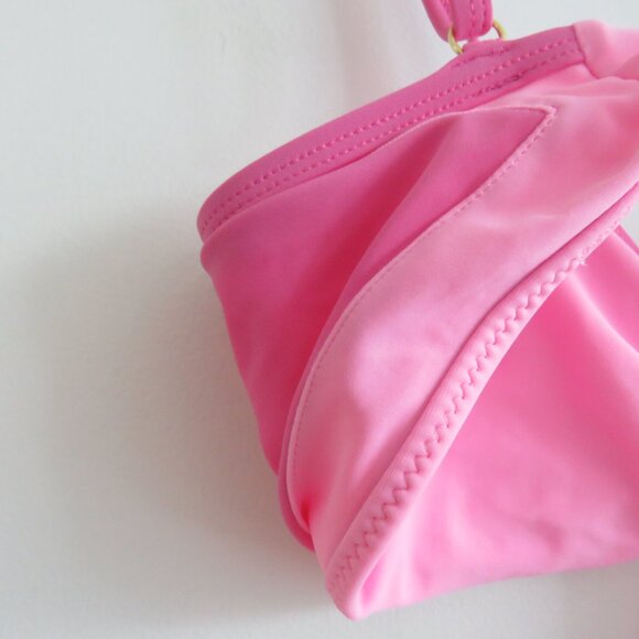 93 PLAY STREET Sophie Butterfly Bikini Top in Poppy Pink Feminine Y2K - Size M - Picture 12 of 13